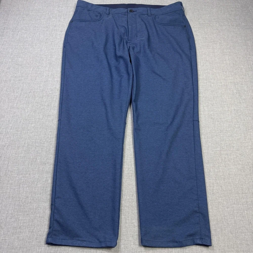 Tommy Bahama Chip Shot Golf Pants Mens 38x30 Blue Polyester Spandex Stretch